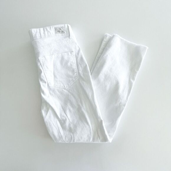 Jordache Womens Classic Raw Hem High Rise Ankle Straight Jeans White Size 6 - Picture 1 of 10